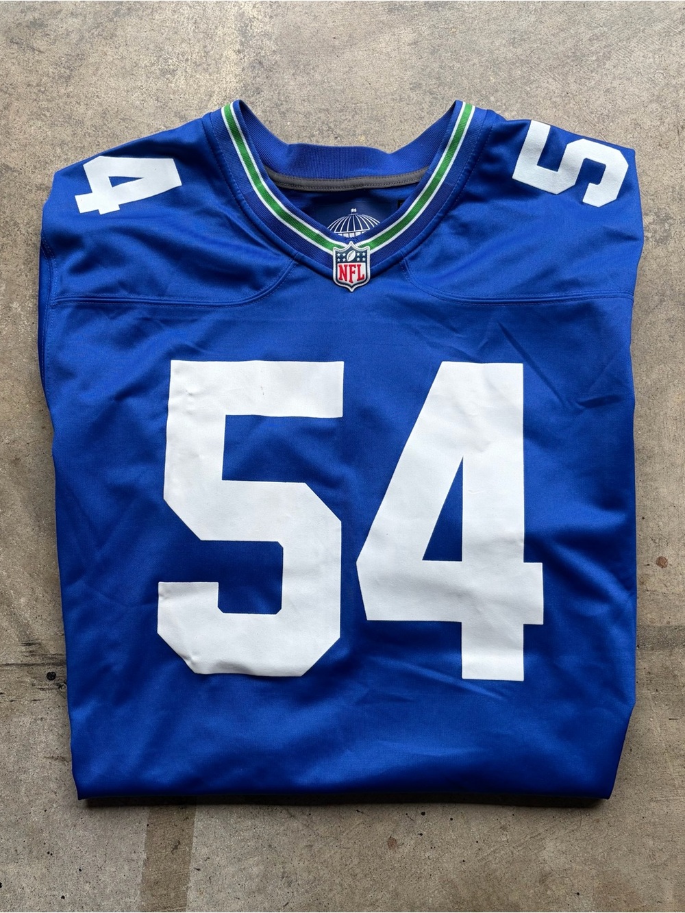 Nike Seattle Seahawks Bobby Wagner Throwback Royal Alternate Jersey #54